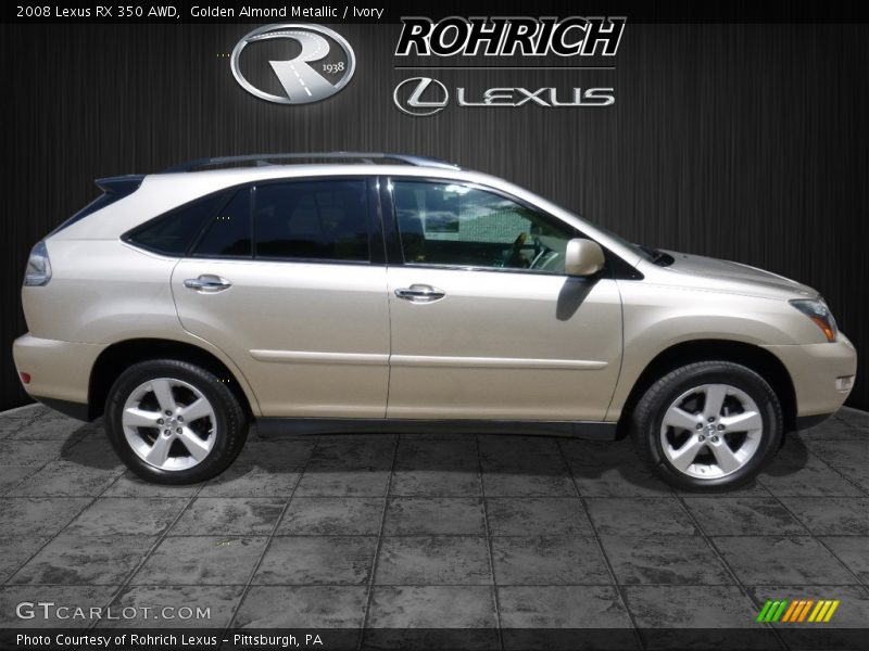 Golden Almond Metallic / Ivory 2008 Lexus RX 350 AWD