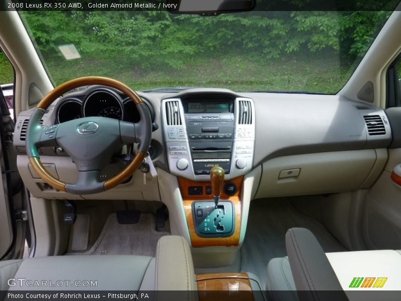 Golden Almond Metallic / Ivory 2008 Lexus RX 350 AWD