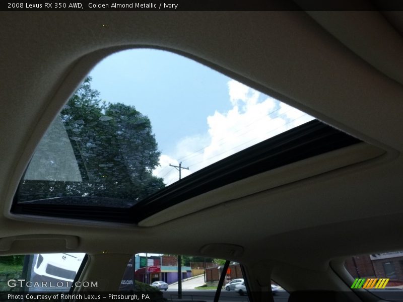 Golden Almond Metallic / Ivory 2008 Lexus RX 350 AWD