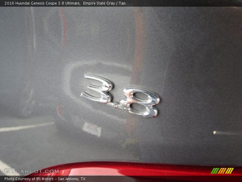 Empire State Gray / Tan 2016 Hyundai Genesis Coupe 3.8 Ultimate