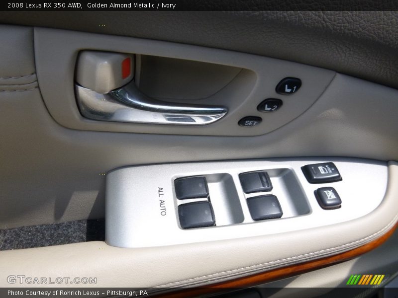Golden Almond Metallic / Ivory 2008 Lexus RX 350 AWD