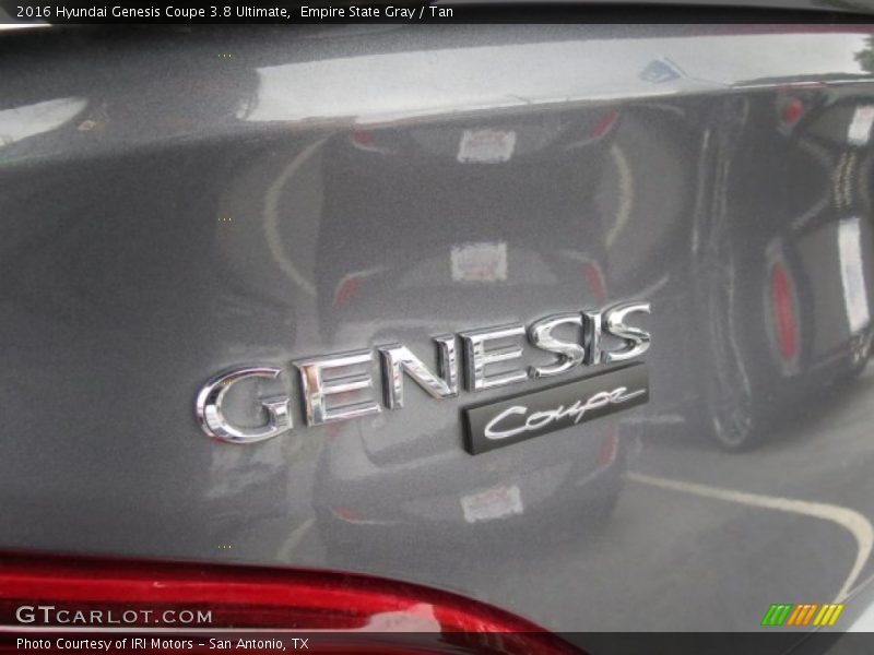 Empire State Gray / Tan 2016 Hyundai Genesis Coupe 3.8 Ultimate