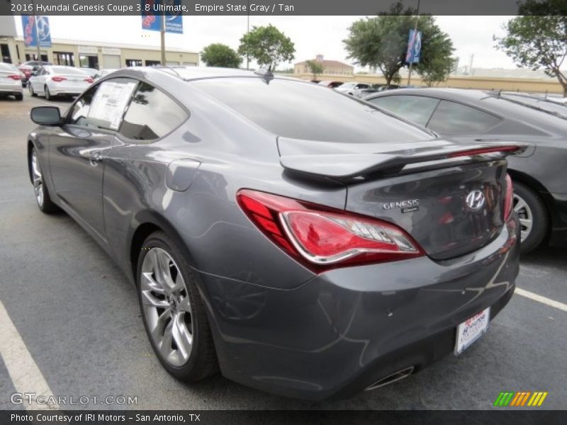 Empire State Gray / Tan 2016 Hyundai Genesis Coupe 3.8 Ultimate