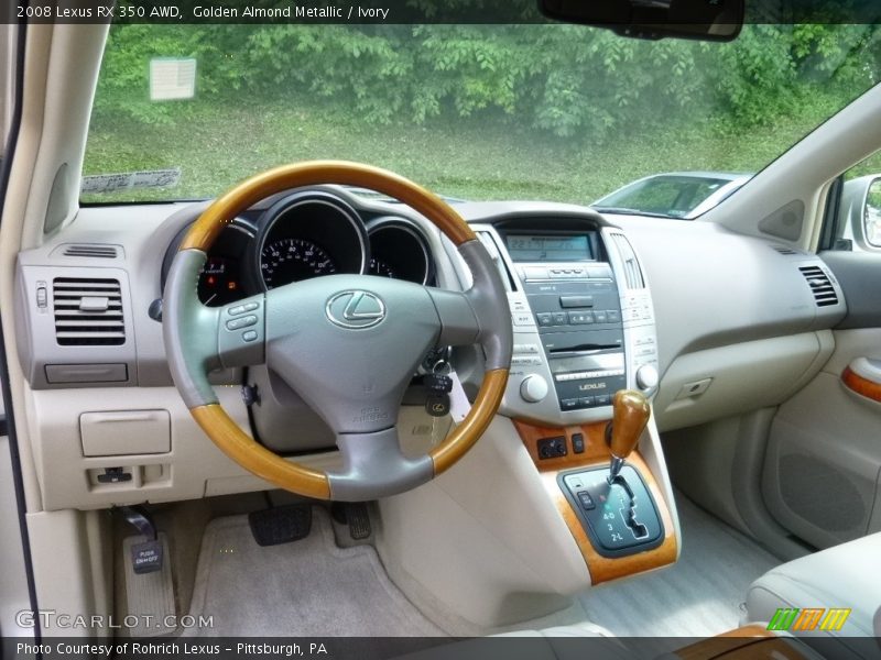 Golden Almond Metallic / Ivory 2008 Lexus RX 350 AWD