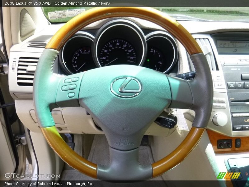 Golden Almond Metallic / Ivory 2008 Lexus RX 350 AWD