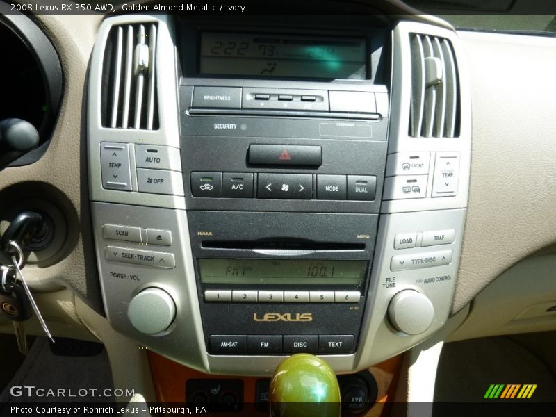 Golden Almond Metallic / Ivory 2008 Lexus RX 350 AWD