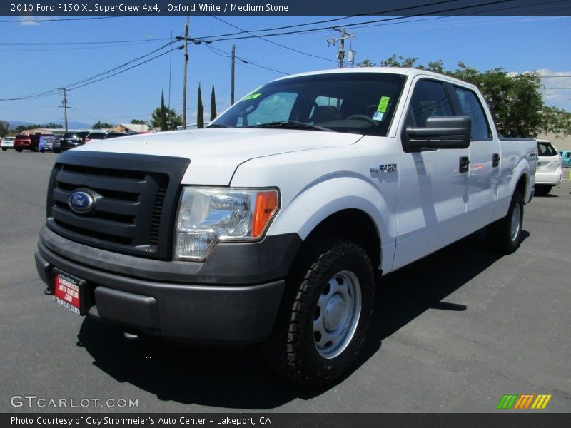 Oxford White / Medium Stone 2010 Ford F150 XL SuperCrew 4x4