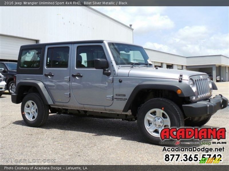 Billet Silver Metallic / Black 2016 Jeep Wrangler Unlimited Sport 4x4 RHD