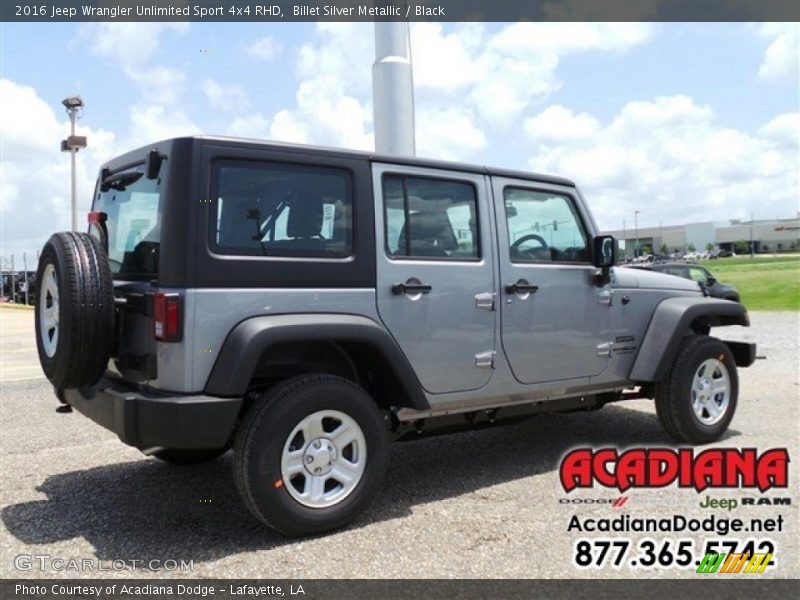 Billet Silver Metallic / Black 2016 Jeep Wrangler Unlimited Sport 4x4 RHD