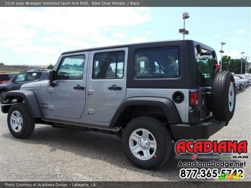 Billet Silver Metallic / Black 2016 Jeep Wrangler Unlimited Sport 4x4 RHD