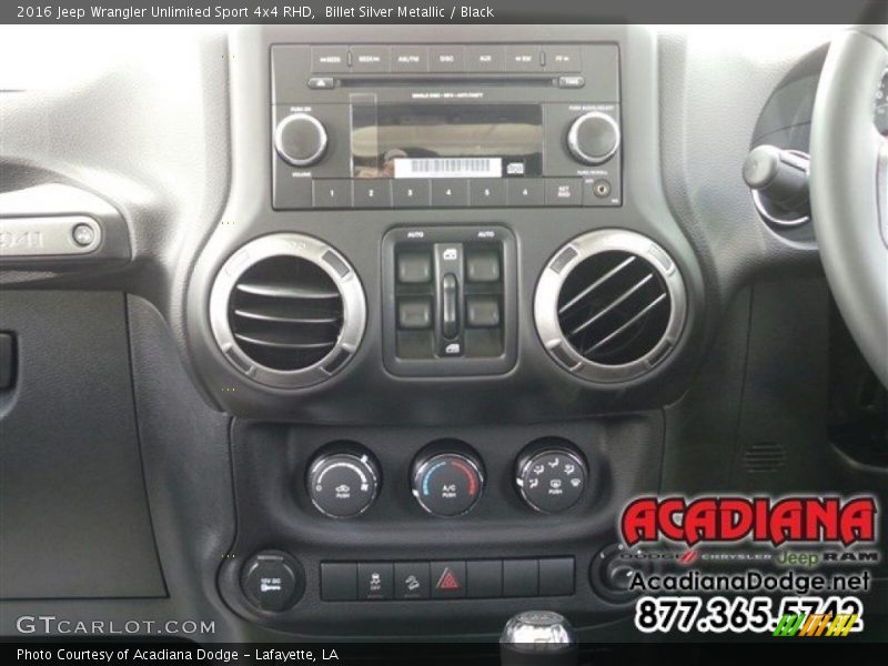 Billet Silver Metallic / Black 2016 Jeep Wrangler Unlimited Sport 4x4 RHD