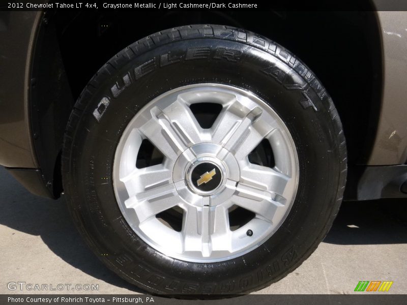 Graystone Metallic / Light Cashmere/Dark Cashmere 2012 Chevrolet Tahoe LT 4x4