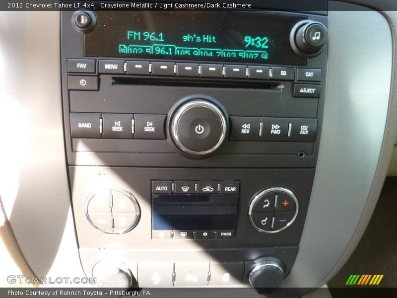 Graystone Metallic / Light Cashmere/Dark Cashmere 2012 Chevrolet Tahoe LT 4x4