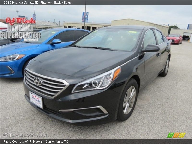 Phantom Black / Beige 2016 Hyundai Sonata SE