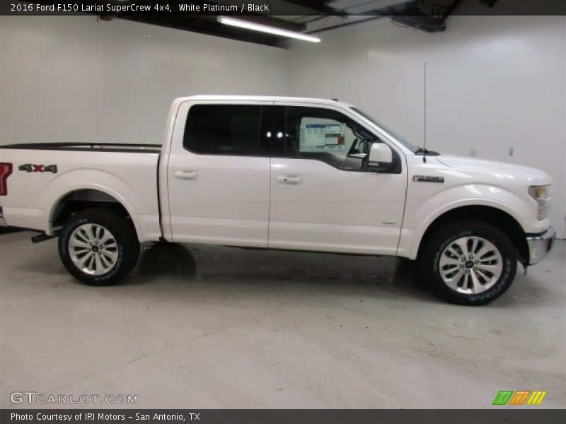 White Platinum / Black 2016 Ford F150 Lariat SuperCrew 4x4