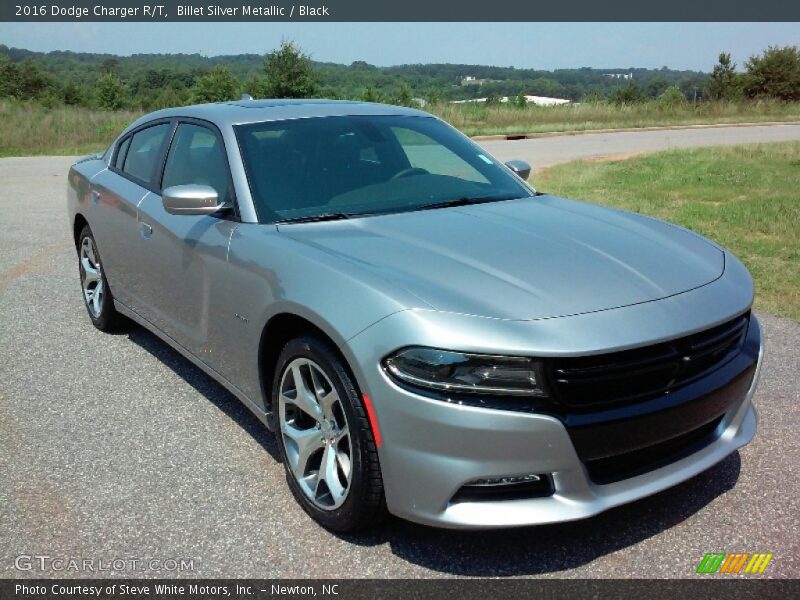 Billet Silver Metallic / Black 2016 Dodge Charger R/T