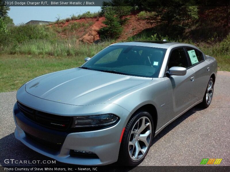 Billet Silver Metallic / Black 2016 Dodge Charger R/T