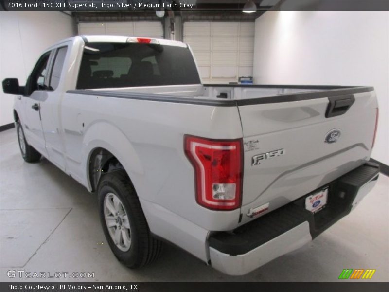 Ingot Silver / Medium Earth Gray 2016 Ford F150 XLT SuperCab
