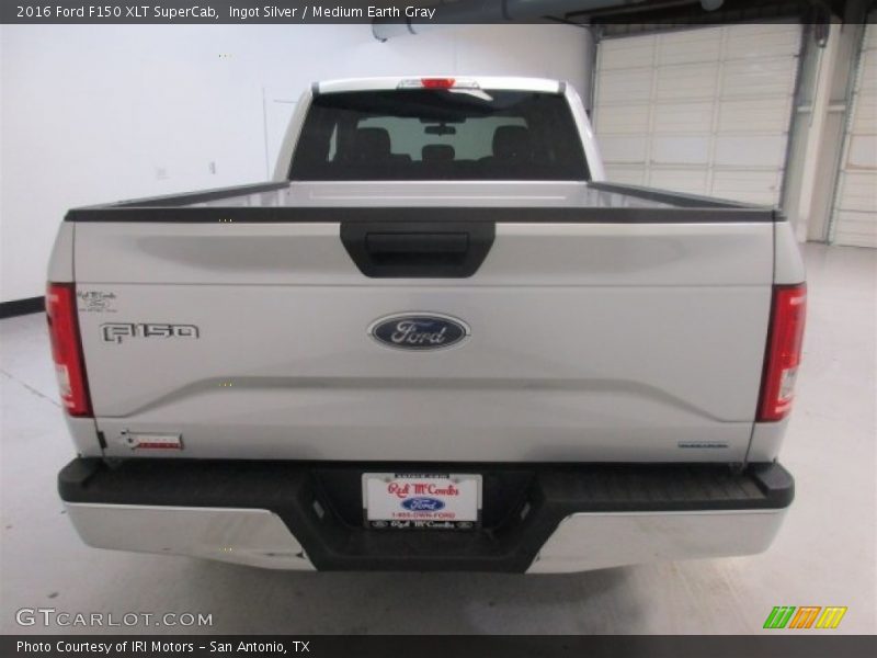 Ingot Silver / Medium Earth Gray 2016 Ford F150 XLT SuperCab