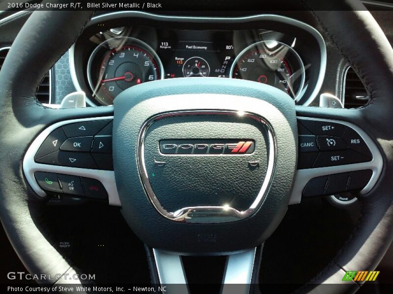 Billet Silver Metallic / Black 2016 Dodge Charger R/T