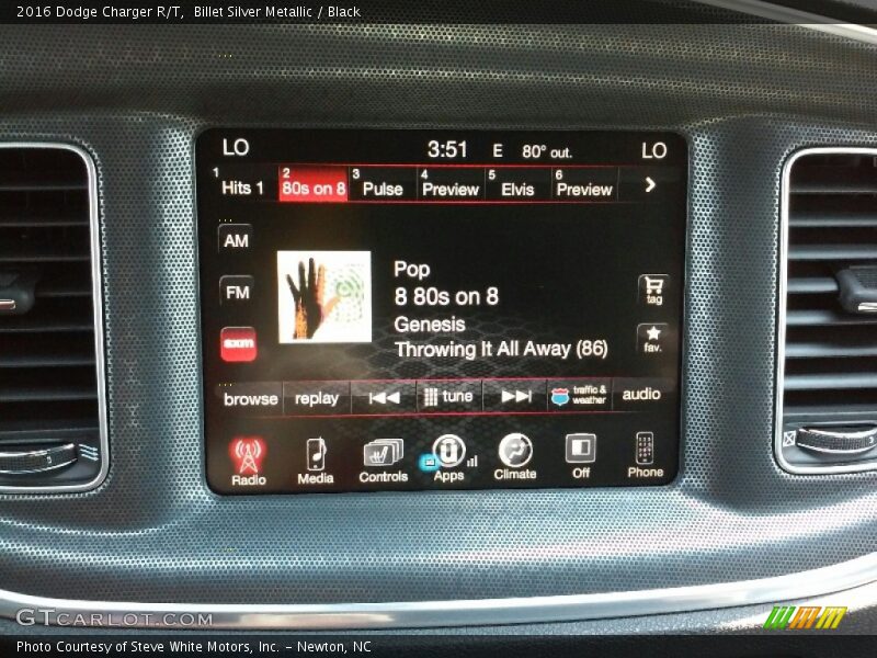 Billet Silver Metallic / Black 2016 Dodge Charger R/T