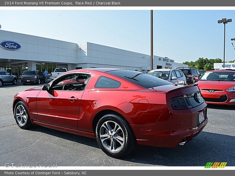 Race Red / Charcoal Black 2014 Ford Mustang V6 Premium Coupe
