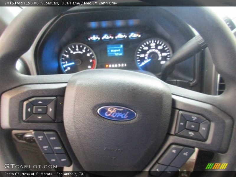 Blue Flame / Medium Earth Gray 2016 Ford F150 XLT SuperCab