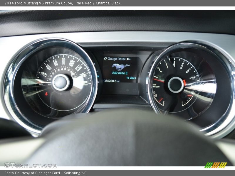 Race Red / Charcoal Black 2014 Ford Mustang V6 Premium Coupe