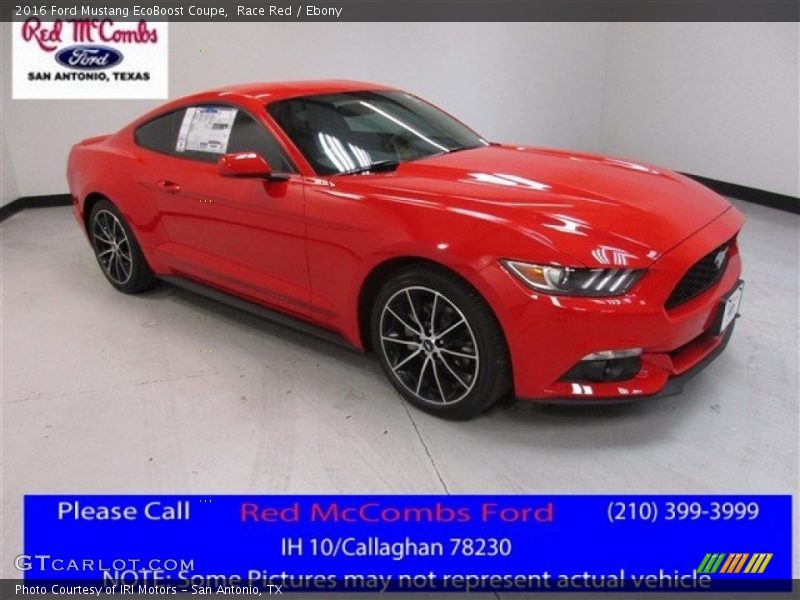 Race Red / Ebony 2016 Ford Mustang EcoBoost Coupe