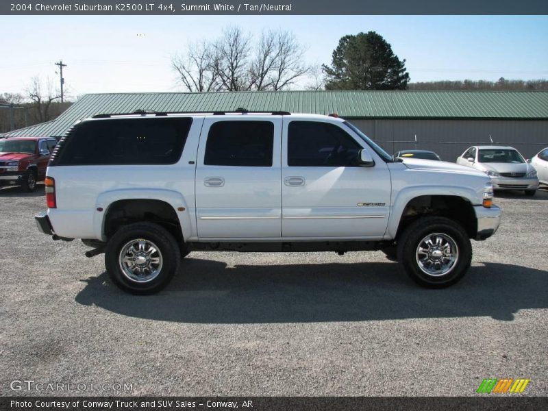 Summit White / Tan/Neutral 2004 Chevrolet Suburban K2500 LT 4x4