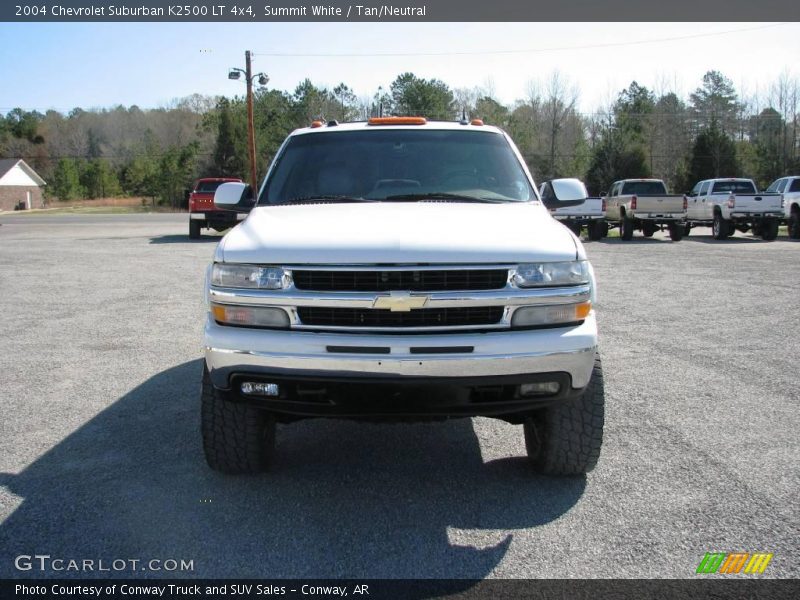 Summit White / Tan/Neutral 2004 Chevrolet Suburban K2500 LT 4x4