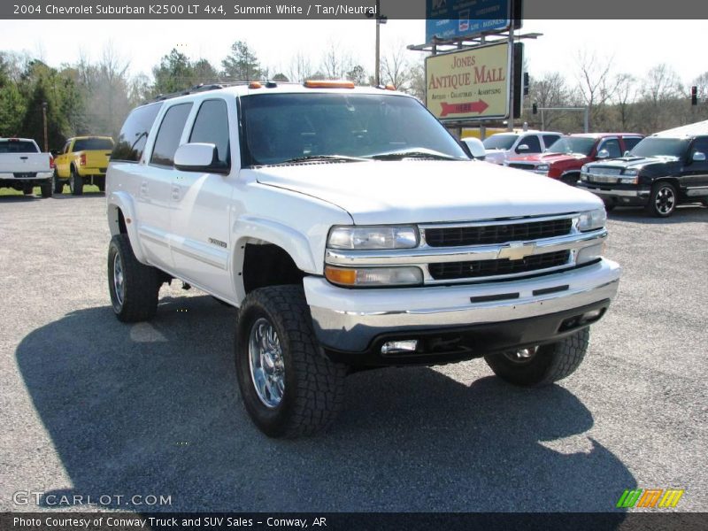 Summit White / Tan/Neutral 2004 Chevrolet Suburban K2500 LT 4x4