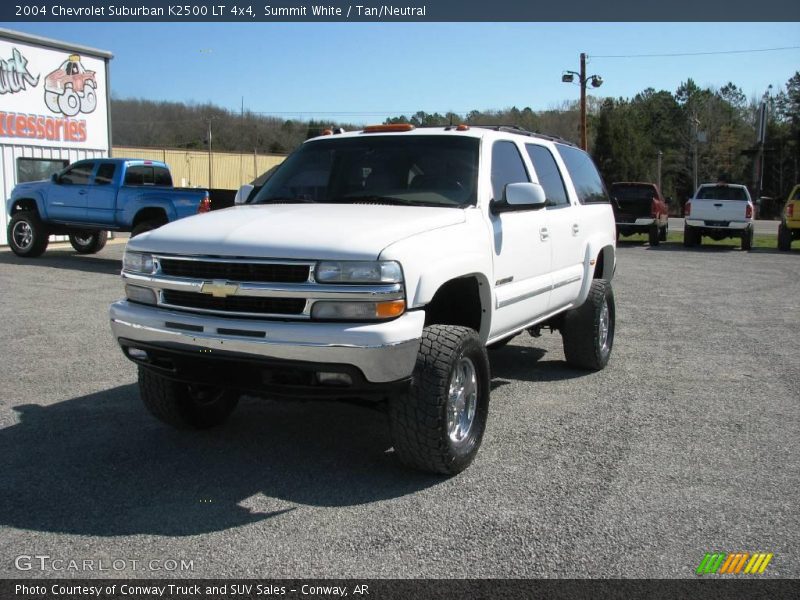Summit White / Tan/Neutral 2004 Chevrolet Suburban K2500 LT 4x4