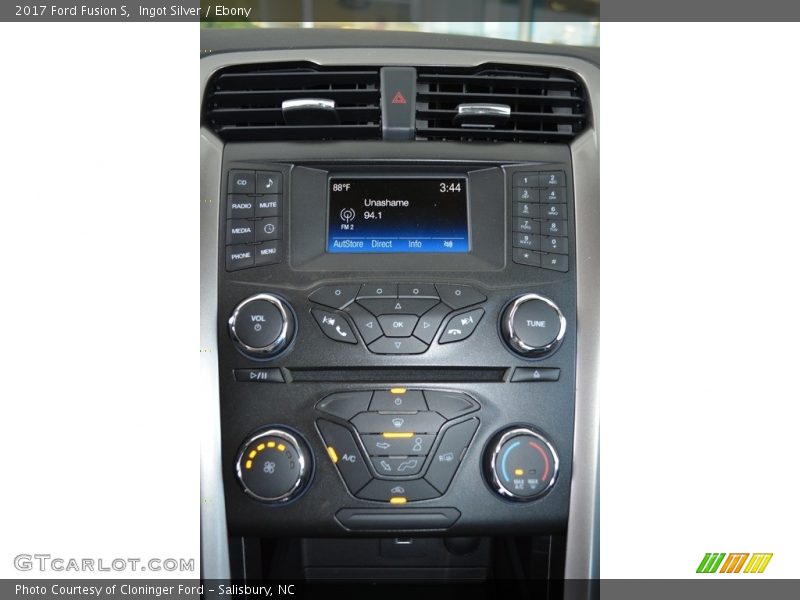 Ingot Silver / Ebony 2017 Ford Fusion S