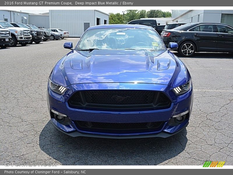 Deep Impact Blue Metallic / Ebony 2016 Ford Mustang GT Premium Coupe