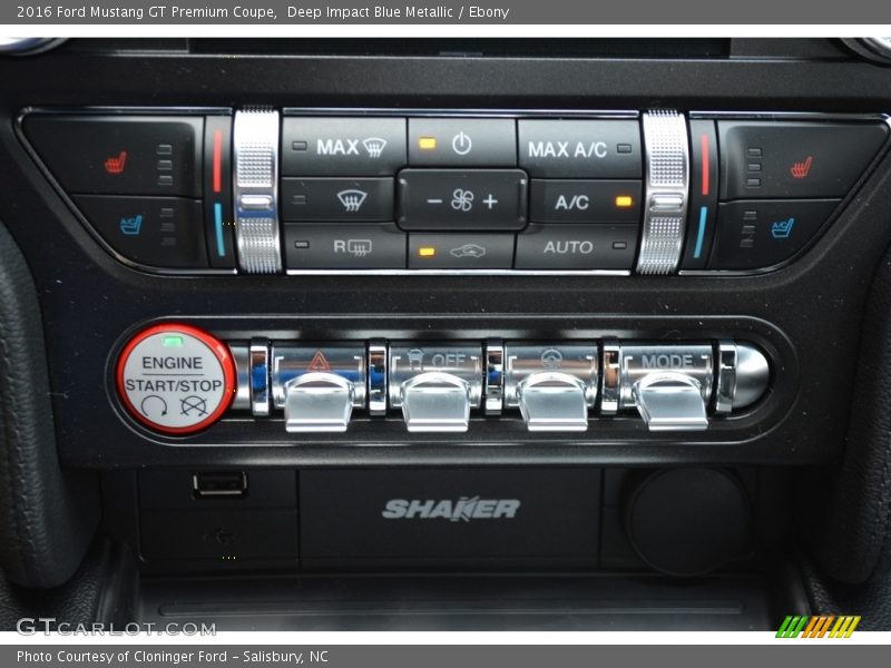 Deep Impact Blue Metallic / Ebony 2016 Ford Mustang GT Premium Coupe