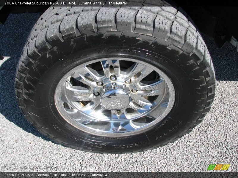 Summit White / Tan/Neutral 2004 Chevrolet Suburban K2500 LT 4x4