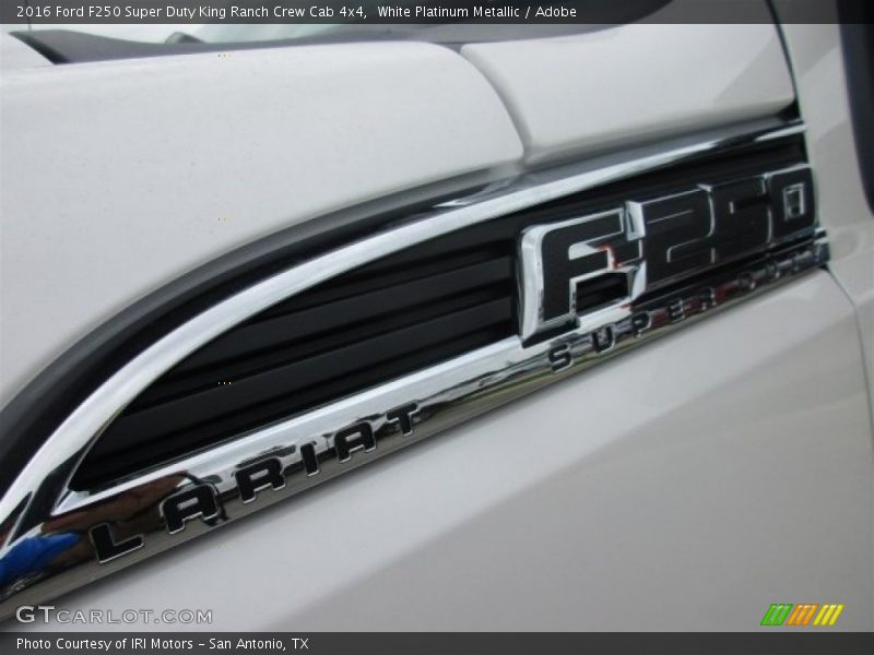White Platinum Metallic / Adobe 2016 Ford F250 Super Duty King Ranch Crew Cab 4x4
