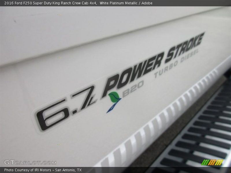 White Platinum Metallic / Adobe 2016 Ford F250 Super Duty King Ranch Crew Cab 4x4