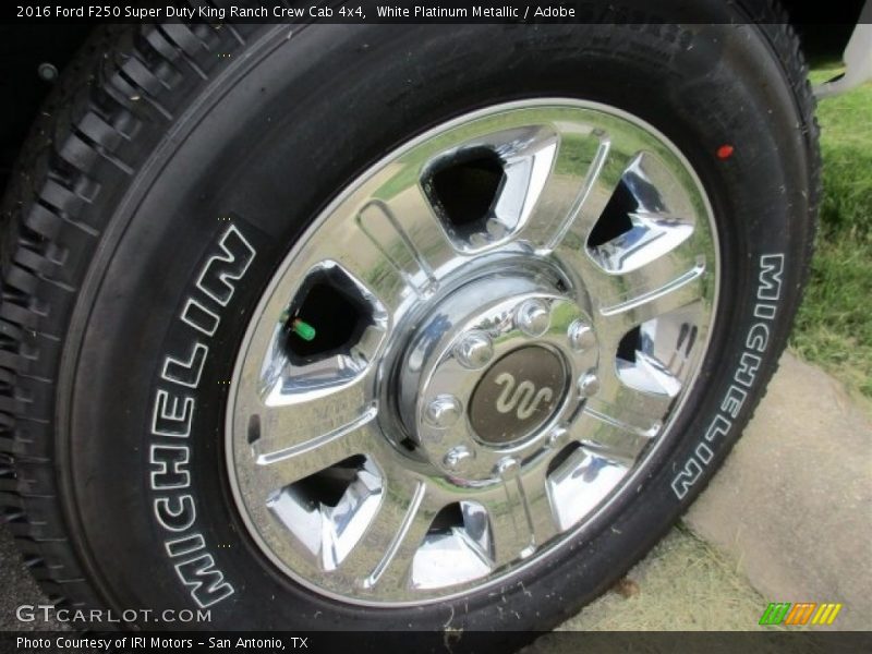 White Platinum Metallic / Adobe 2016 Ford F250 Super Duty King Ranch Crew Cab 4x4