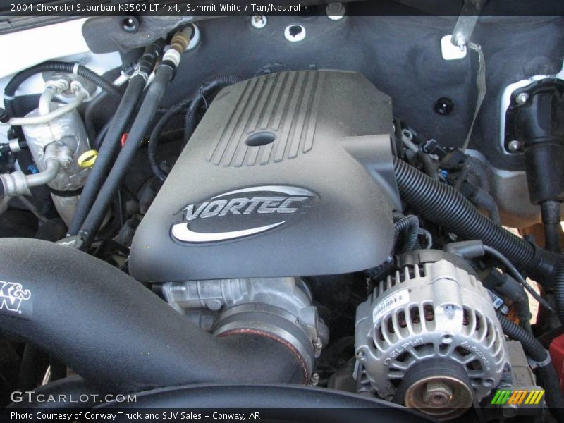 Summit White / Tan/Neutral 2004 Chevrolet Suburban K2500 LT 4x4