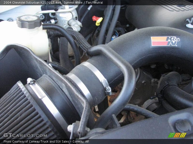 Summit White / Tan/Neutral 2004 Chevrolet Suburban K2500 LT 4x4