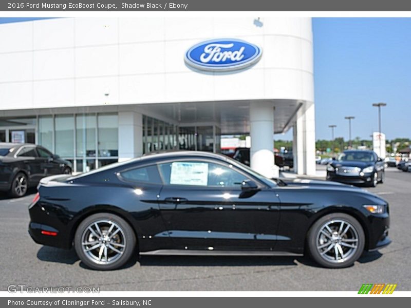Shadow Black / Ebony 2016 Ford Mustang EcoBoost Coupe