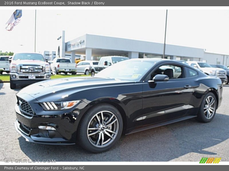 Shadow Black / Ebony 2016 Ford Mustang EcoBoost Coupe