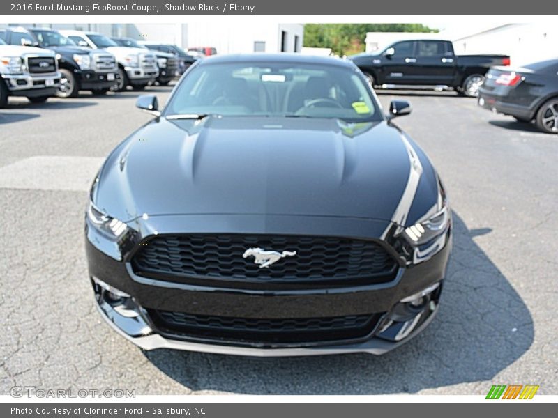 Shadow Black / Ebony 2016 Ford Mustang EcoBoost Coupe