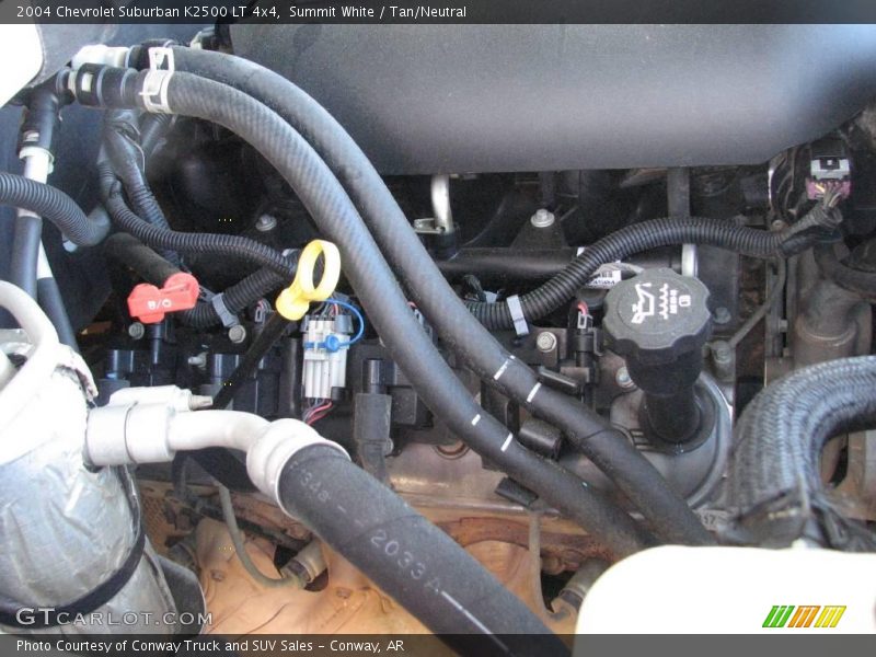 Summit White / Tan/Neutral 2004 Chevrolet Suburban K2500 LT 4x4