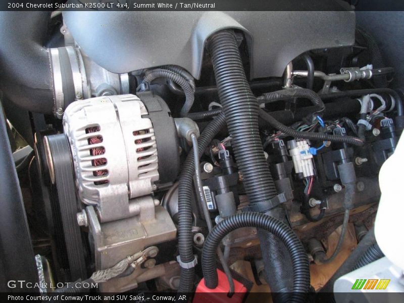 Summit White / Tan/Neutral 2004 Chevrolet Suburban K2500 LT 4x4