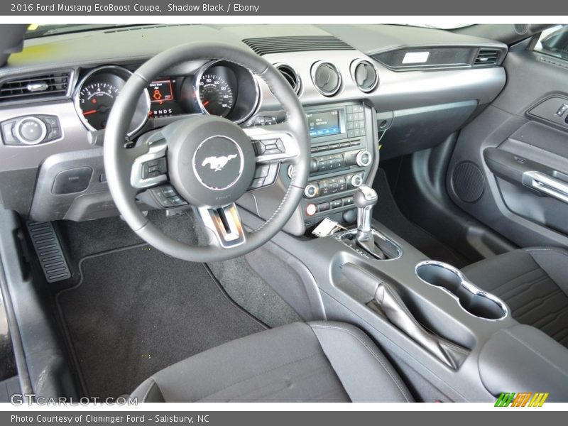 Shadow Black / Ebony 2016 Ford Mustang EcoBoost Coupe