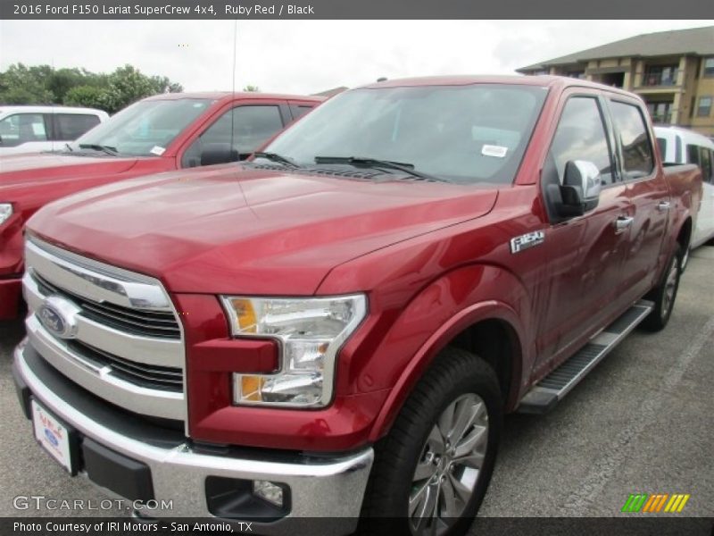 Ruby Red / Black 2016 Ford F150 Lariat SuperCrew 4x4