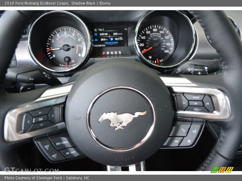 Shadow Black / Ebony 2016 Ford Mustang EcoBoost Coupe